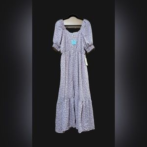 Isla Floral Button-Up Dress | Lavender